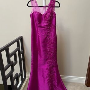 Magenta Evening Gown
